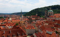 チェコ　プラハ城からの風景